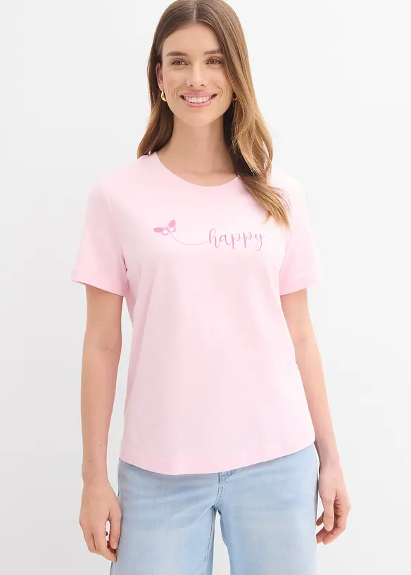 T-Shirt aus reiner Baumwolle, bonprix