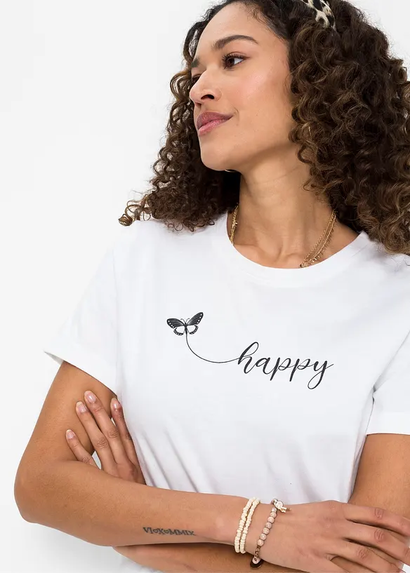 T-Shirt aus reiner Baumwolle, bonprix