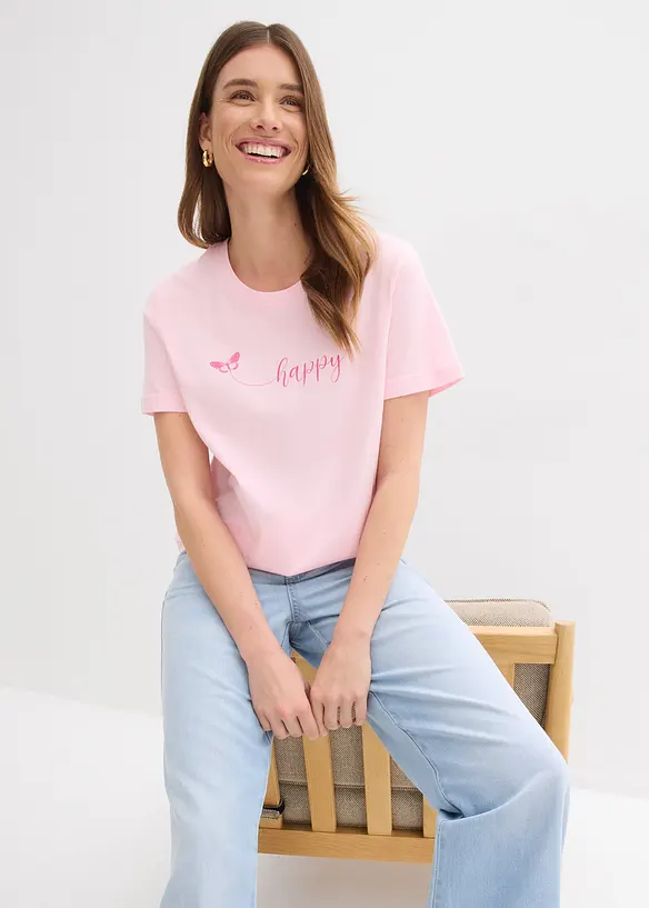 T-Shirt aus reiner Baumwolle, bonprix