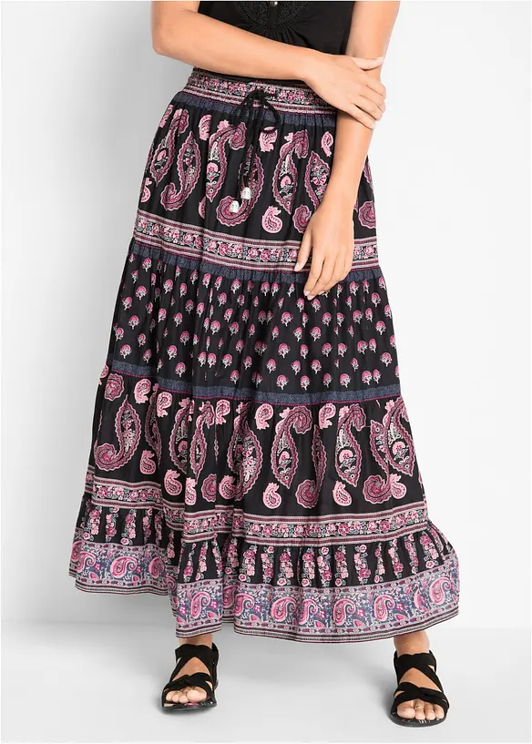 Maxirock  aus reiner Baumwolle, bonprix