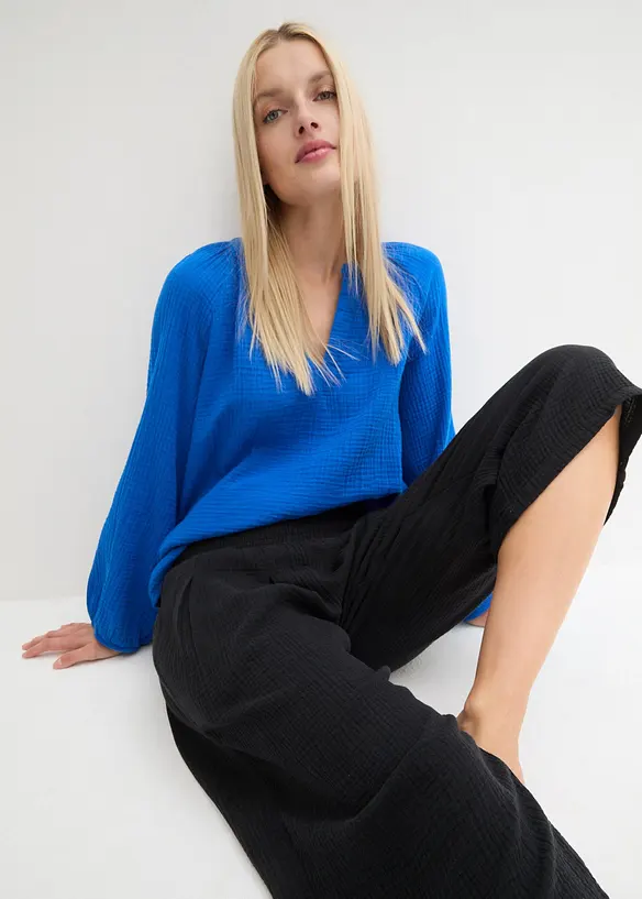 Capri-Hose aus softem Musselin, bonprix