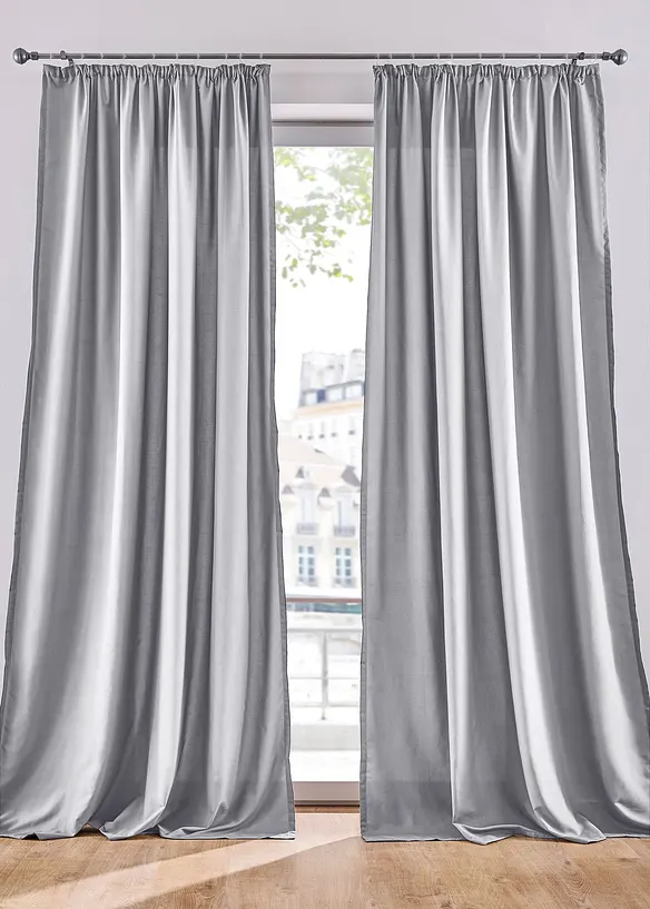 Vorh&auml;nge aus Microfaser (2er Pack), bonprix