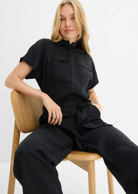 Jumpsuit aus flie&szlig;endem Lyocell, bonprix