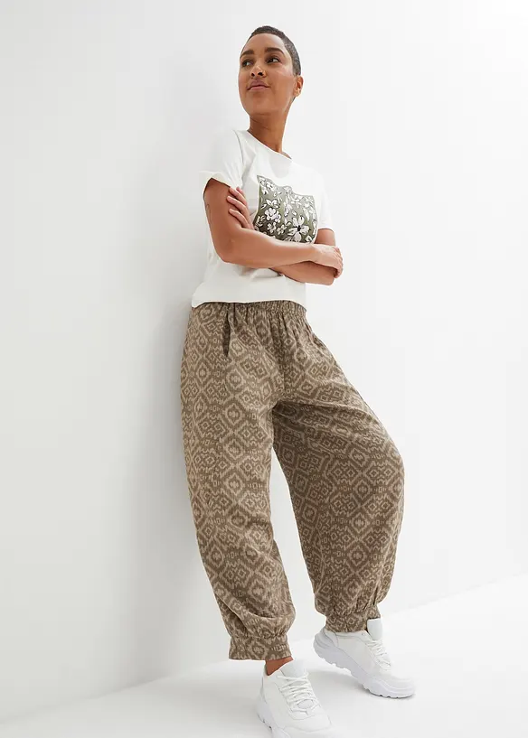 Haremshose aus reiner Baumwolle, bonprix