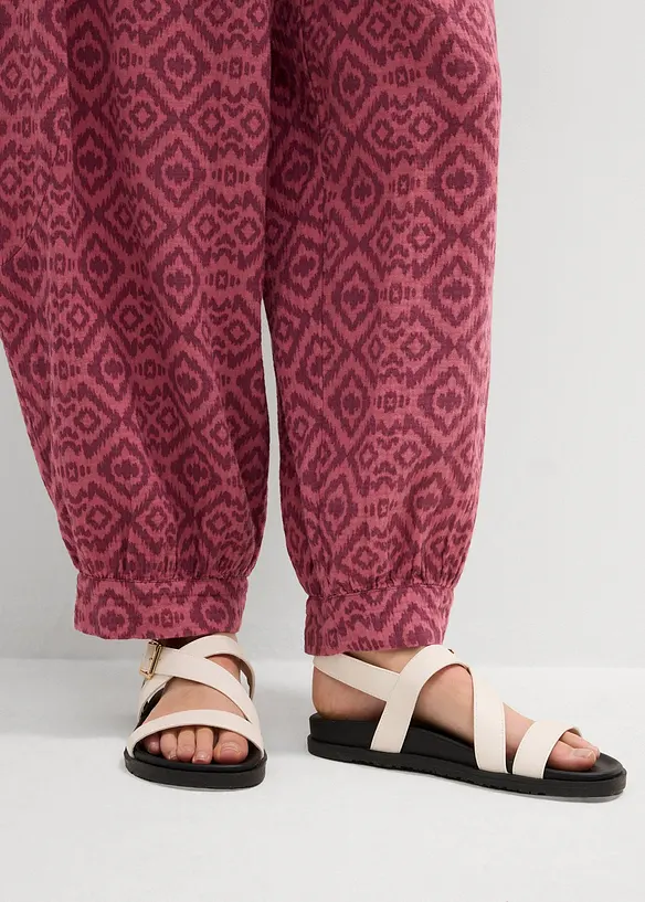 Pantalon sarouel 100% coton, bonprix