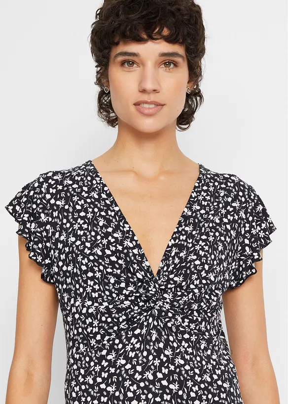 Blouse en jersey viscose extensible, bonprix