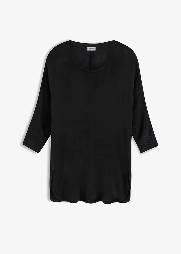 Pull en fine maille manches 3/4, bonprix