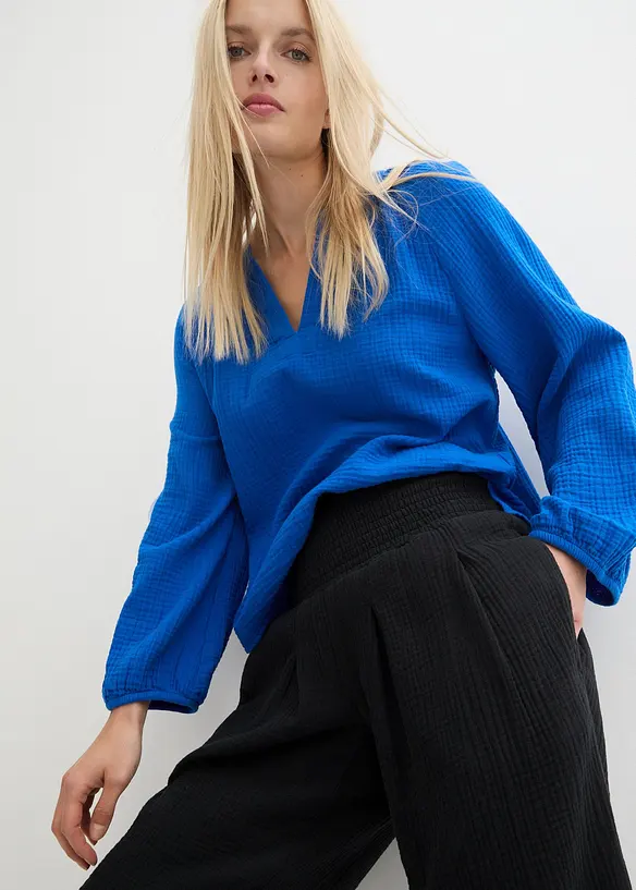 Capri-Hose aus softem Musselin, bonprix