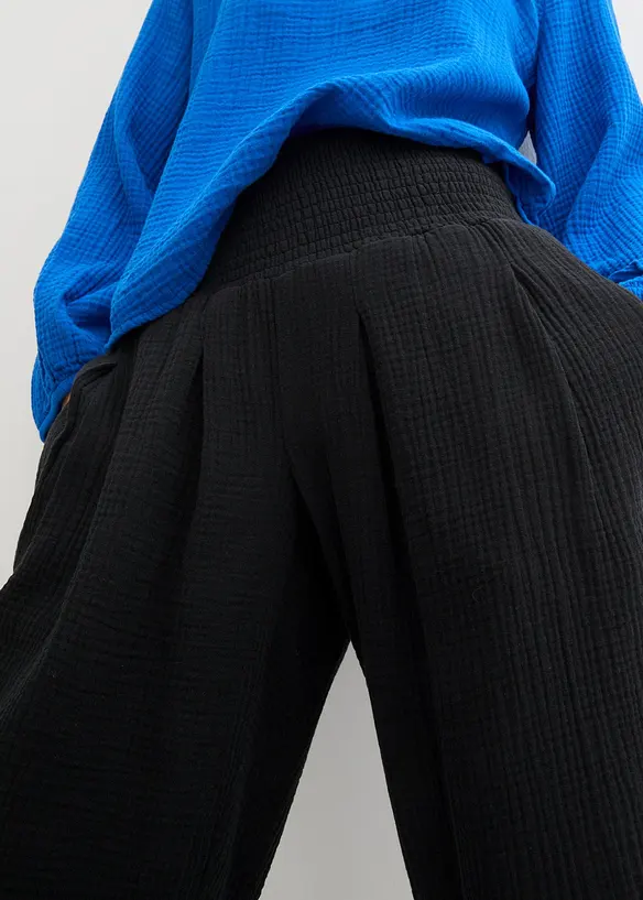 Capri-Hose aus softem Musselin, bonprix