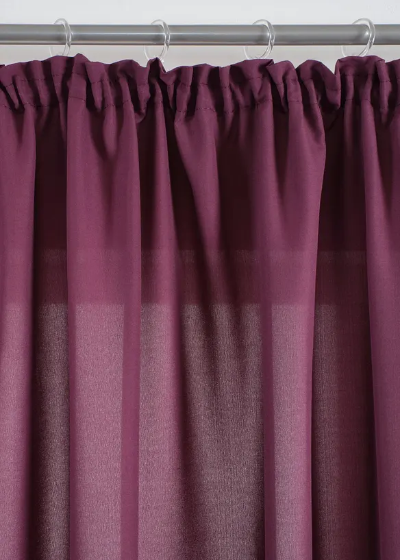 Pflegeleichte Vorh&auml;nge aus Mikrofaser (2er Pack), bonprix