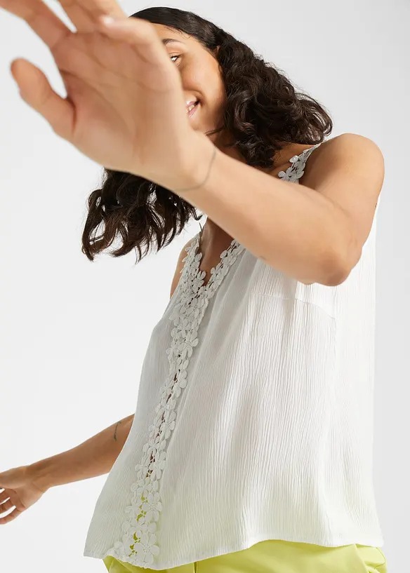 Top fluide en cr&eacute;pon textur&eacute;, bonprix