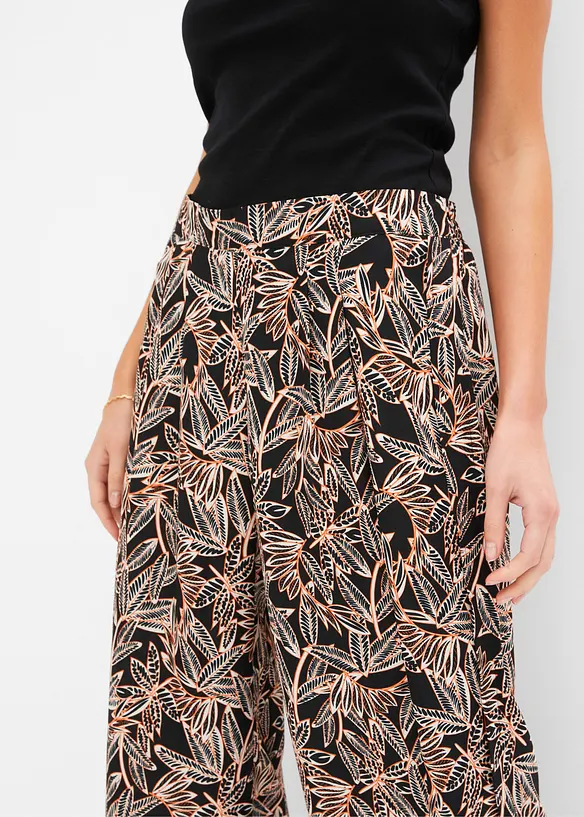 Pantalon palazzo fendu en bas, bonprix