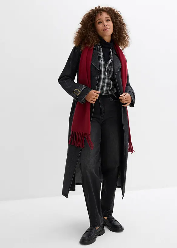 Barrel-Jeans, High Waist, Bio-Baumwolle, bonprix