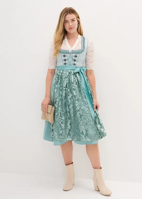 Dirndl mit Pailletten Sch&uuml;rze (2-tlg.Set), bonprix