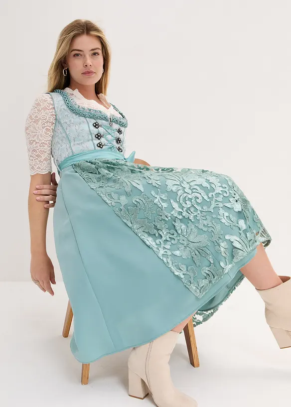 Dirndl mit Pailletten Sch&uuml;rze (2-tlg.Set), bonprix