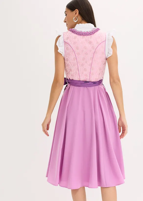 Dirndl avec tablier &agrave; sequins (ens. 2 pces), bonprix