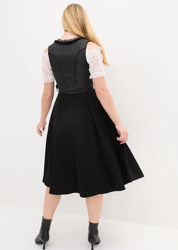 Dirndl avec tablier &agrave; sequins (ens. 2 pces), bonprix