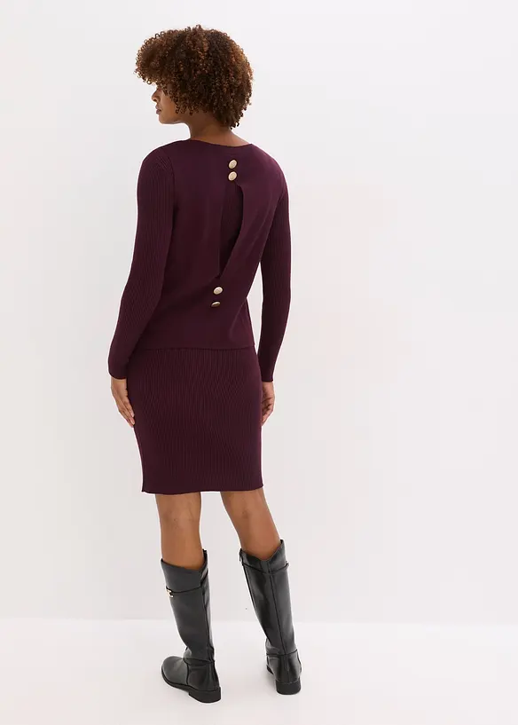 Strickkleid mit Pullunder 2tlg. Set, bonprix