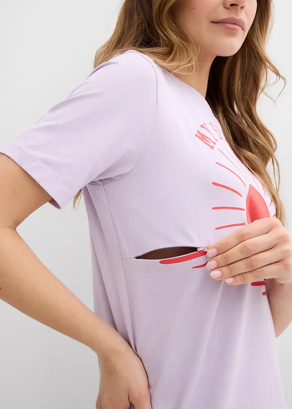 2-in-1 Umstands- und Stillshirt aus Bio-Baumwolle, bonprix
