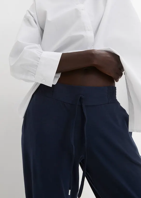 Jersey-Hose aus Baumwoll-Mix, bonprix