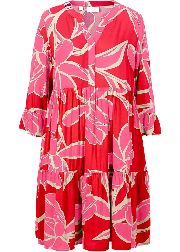 Tunika-Kleid aus flie&szlig;ender Viskose, bonprix