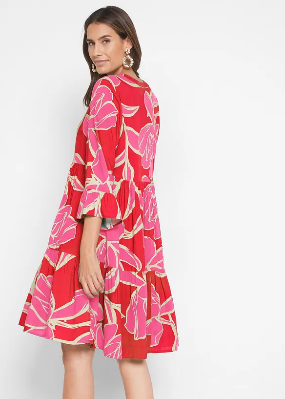 Tunika-Kleid aus flie&szlig;ender Viskose, bonprix