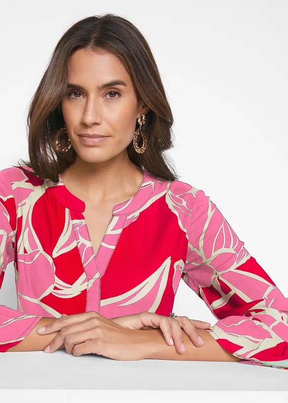 Tunika-Kleid aus flie&szlig;ender Viskose, bonprix