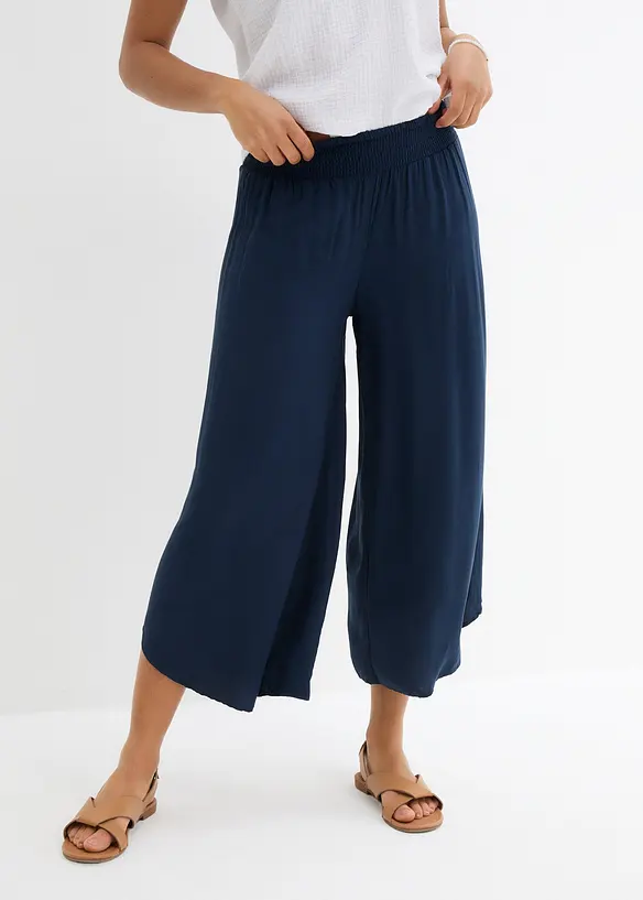 Wadenlange Culotte aus softer Viskose, bonprix
