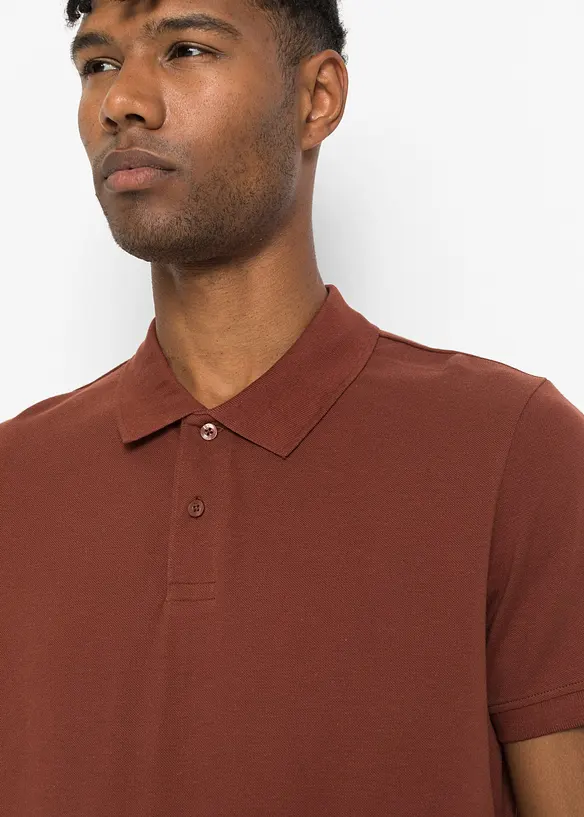 Polo en maille piqu&eacute;e 100% coton, bonprix