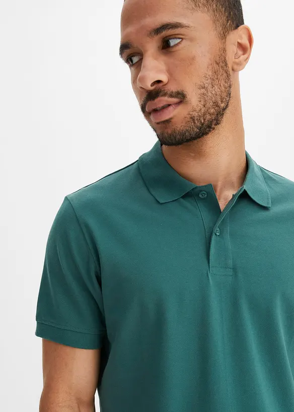 Piqu&eacute;-Poloshirt aus reiner Bio-Baumwolle, bonprix