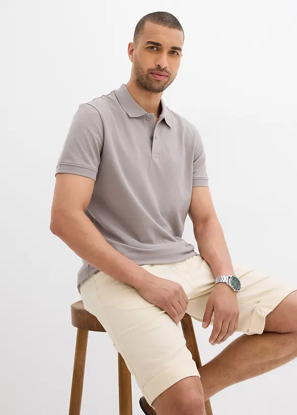 Polo en maille piqu&eacute;e 100% coton, bonprix