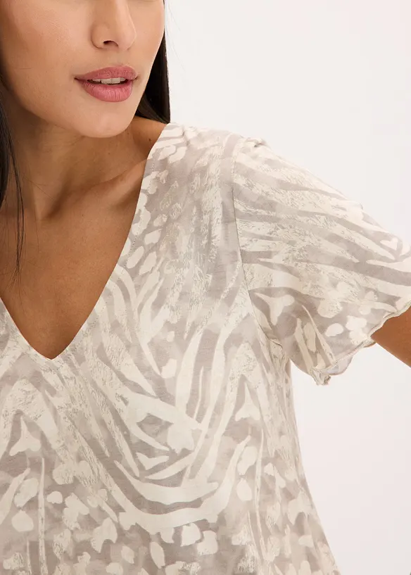 T-shirt &agrave; base &eacute;lastiqu&eacute;e, bonprix