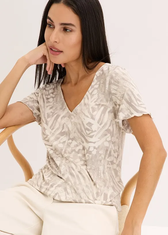 T-shirt &agrave; base &eacute;lastiqu&eacute;e, bonprix