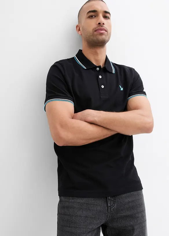 Polo en maille piqu&eacute;e 100% coton, bonprix