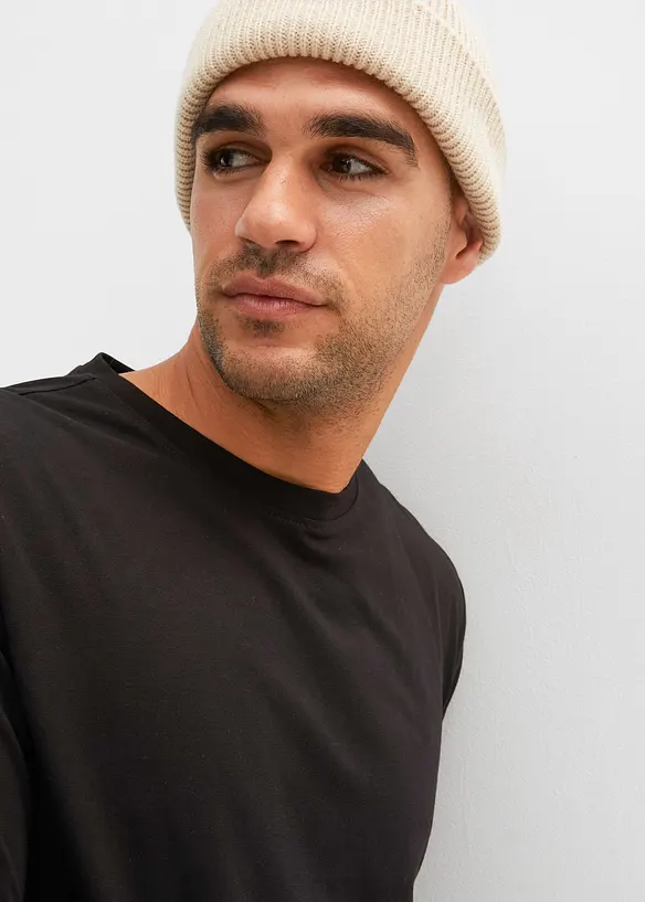 Lot de 2 T-shirts manches longues, bonprix