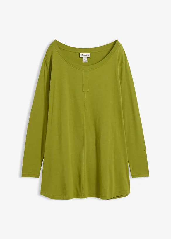 Langarmshirt aus Baumwoll-Viskose-Mix, bonprix