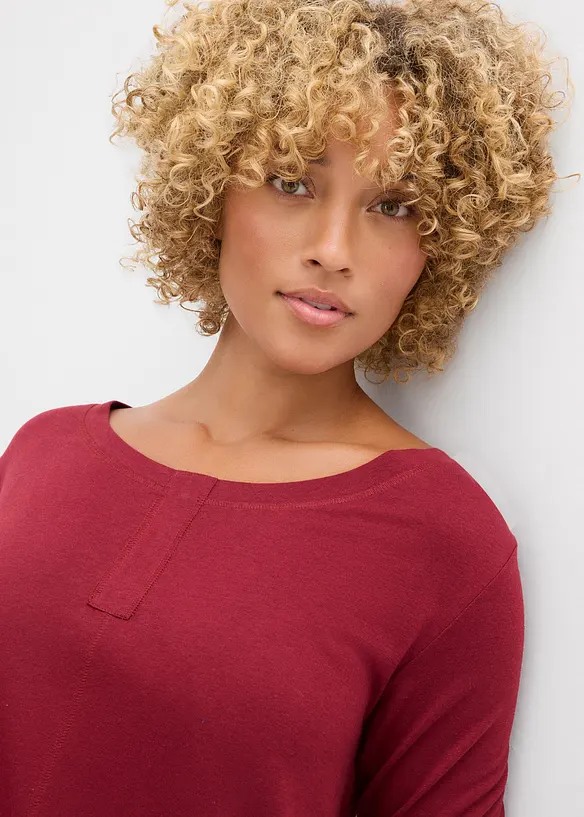 Langarmshirt aus Baumwoll-Viskose-Mix, bonprix