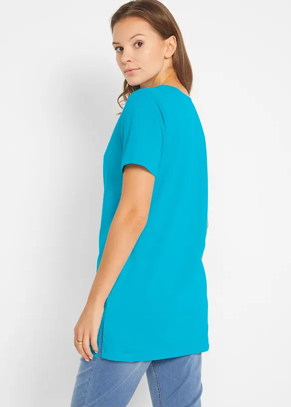 Longshirt mit V-Ausschnitt (2er Pack), bonprix