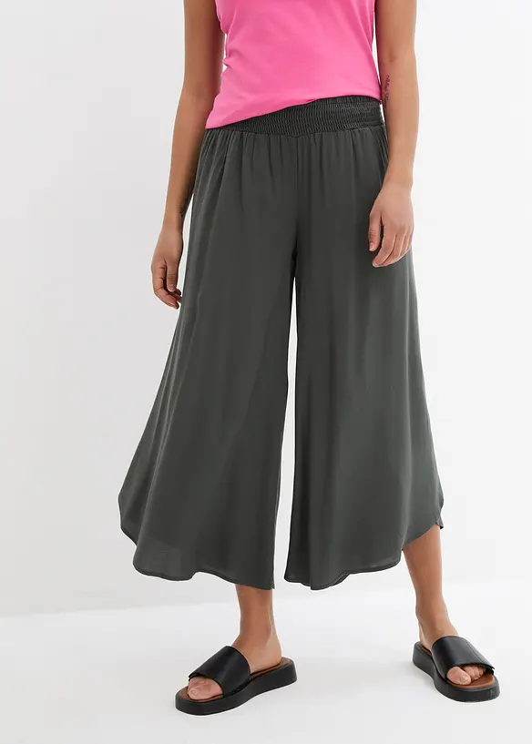 Jupe-culotte longueur mollet en viscose douce, bonprix