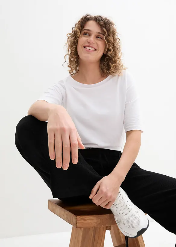 Pantalon palazzo 100% viscose, bonprix