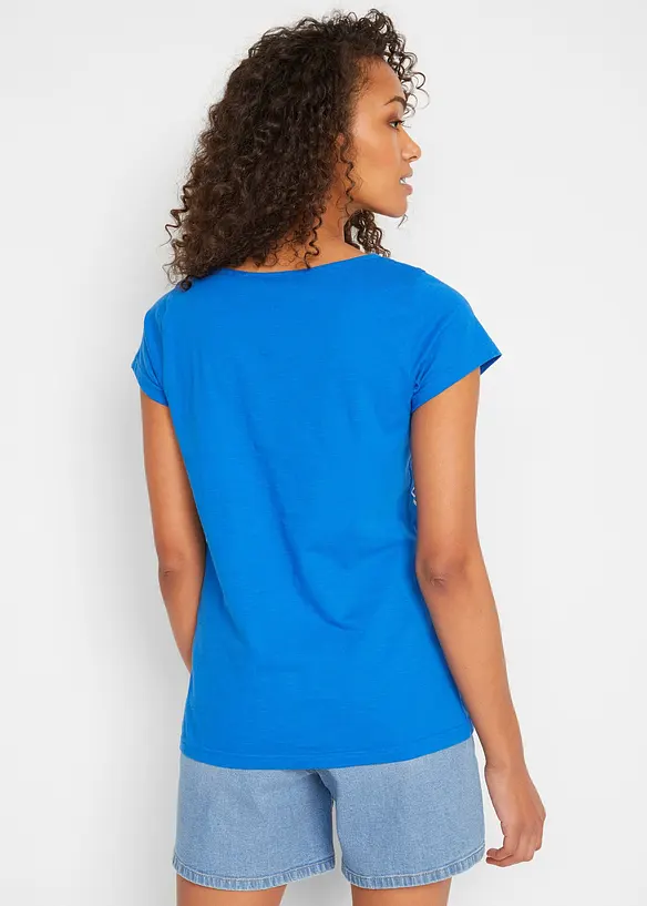 T-shirt fil flamm&eacute; manches courtes, bonprix