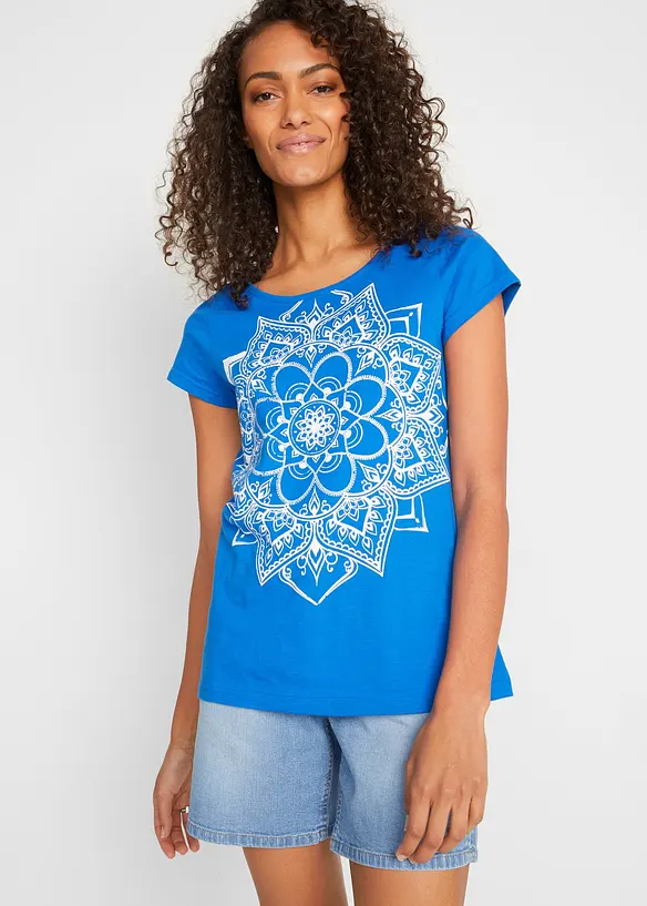 T-shirt fil flamm&eacute; manches courtes, bonprix