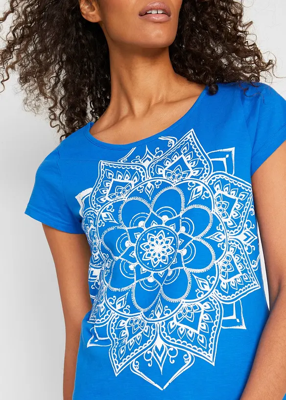 T-shirt fil flamm&eacute; manches courtes, bonprix