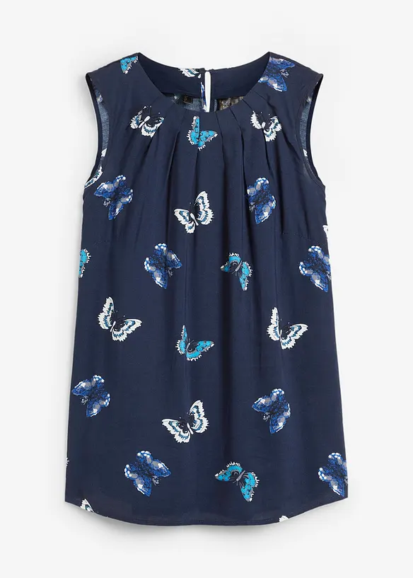 Blusentop aus flie&szlig;ender Viskose, bonprix