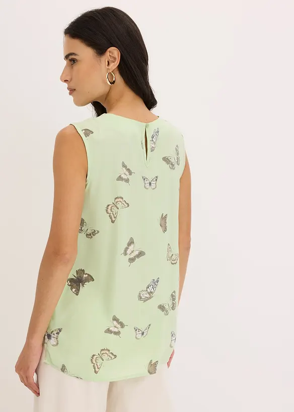 Blouse sans manches en viscose fluide, bonprix