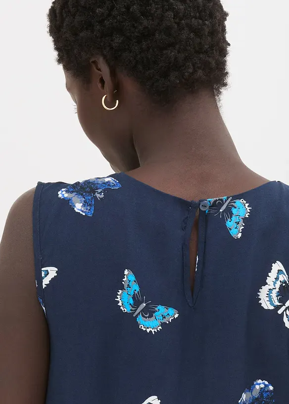 Blusentop aus flie&szlig;ender Viskose, bonprix