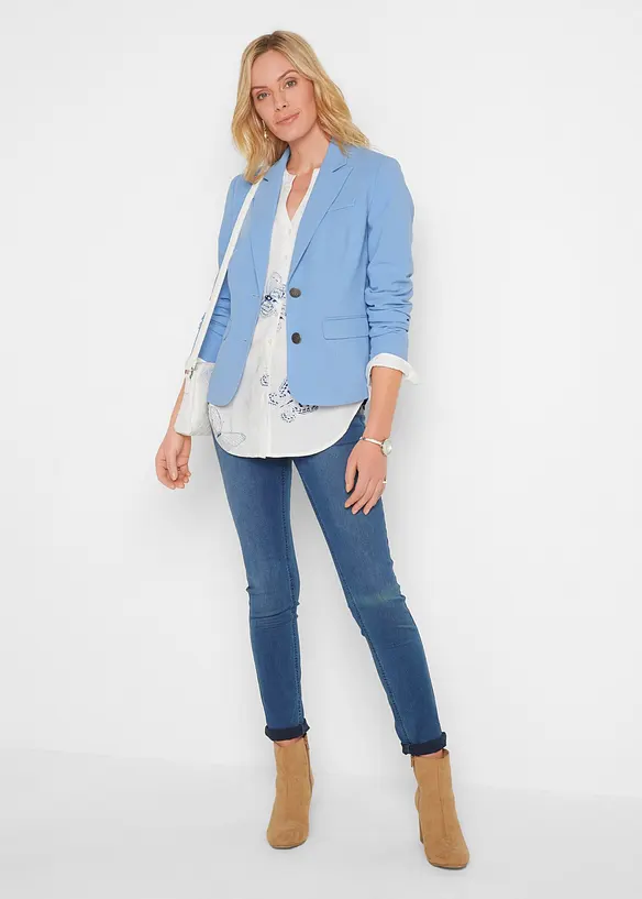 Jean skinny taille mi-haute, extensible, bonprix