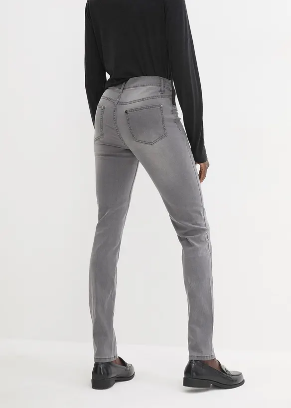 Jean skinny taille mi-haute, extensible, bonprix
