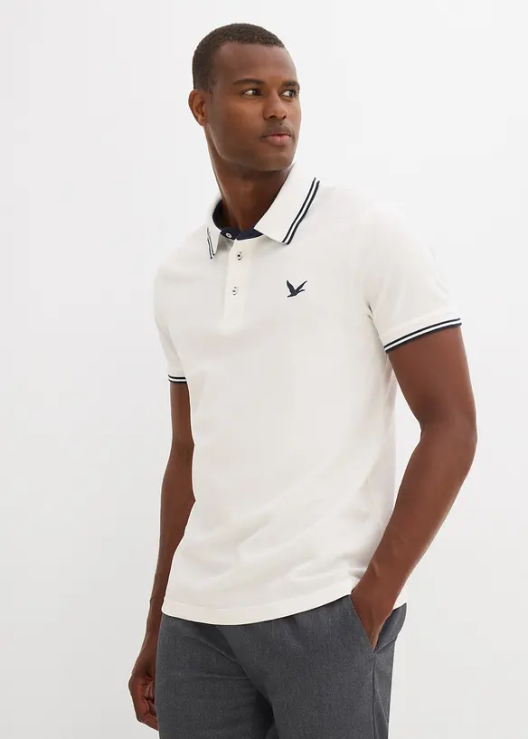 Polo en maille piqu&eacute;e 100% coton, bonprix