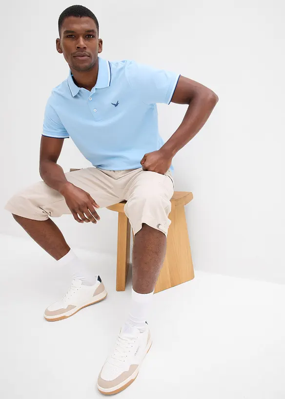 Polo en maille piqu&eacute;e 100% coton, bonprix